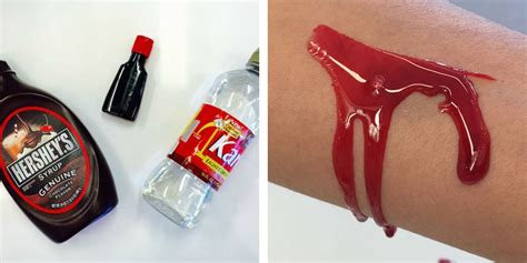 making fake blood for clothes|how to make artificial blood.